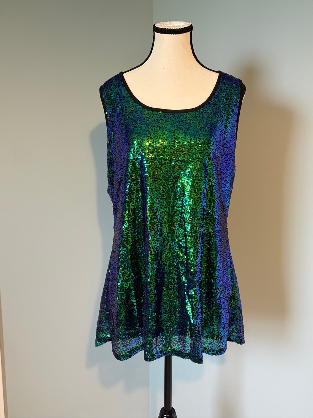 🔥🆕🔥 Zeagoo Emerald Green Sequin Tank Top